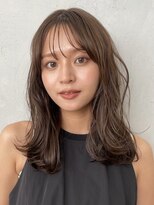 ノイ(noi) 顔周りレイヤーカットくびれヘアミルクティーベージュカラー