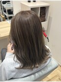 白髪ぼかし × ベージュハイライト
