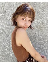 ヲタク(wotaku.)&nbsp;フェイスフレーミングベージュカラーイヤリングカラーブリーチ
