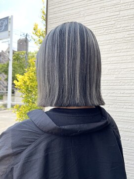 パッション 長町南店(PASSION) コントラストグレーアンブレラカラー