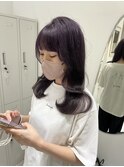 髪質改善＊ダークパープルアッシュカラー＊【Zina梅田茶屋町】