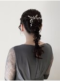 モテ髪 ポニーテール編みおろしヘアアレンジ