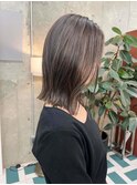 切りっぱなしボブ/グレージュ/20代30代mn-11