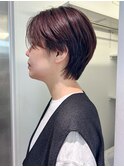 韓国ヘアショートくびれヘア顔周りレイヤー_ba522571