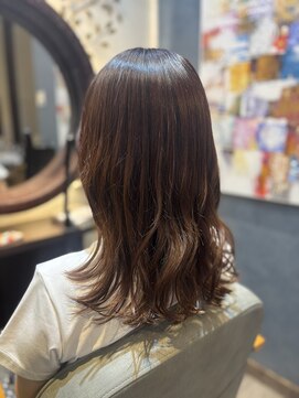 ルプス ヘアーアンドメイク(LUPUS HAIR&MAKE) 20代 30代 スモーキーオレンジカラー