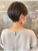 黒髪/グレーベージュ/レイヤーロング/前髪パーマ[自由が丘駅]