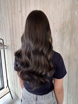 エフィールベルタ(afeel belta) ミディアムレイヤーカットストレートロングオリーブベージュ