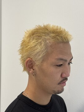 レンジヘアー(lange hair) 金髪坊主【鈴鹿/四日市/津/メンズ/フェード/ニュアンスパーマ】
