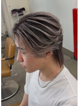 リップス 吉祥寺店 (LIPPS) ホワイトシルバーバレイヤージュセンターパート