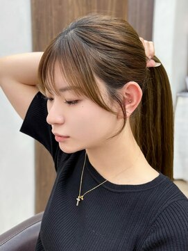 ラクシア(LucxiA) 韓国ヘア/レイヤーカット/顔まわりカット/Instagram @ken__gucci