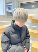 ホワイトベージュ×マッシュ