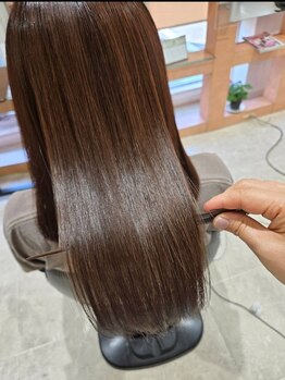 オランジュリー(Orangerie)の写真/大人女性必見のプライベートサロン♪内部から補修成分を送り、透き通るような髪質改善を実現いたします◎