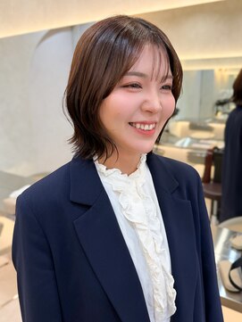 ロンドクレール 川崎(Lond clair) 【北澤華】ブリーチなし/髪質改善/ピンクベージュ/前髪/川崎