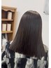 小顔デザインカット+PEIGE独自の髪質改善縮毛矯正＋1stepTR￥14000