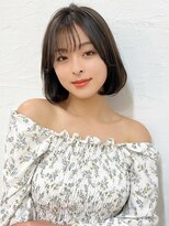 ソワー 松本駅前店(SOWER)&nbsp;シースルーバング　暗髪内巻き
