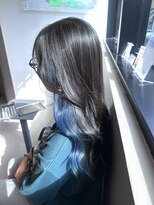 ロカリタ キョウト 河原町三条店(ROCAReTA kyoto) インナーカラー ブルー デザインカラー