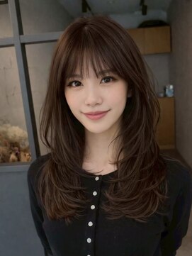 エトワ 中央店(etoi) 大分ミディアムボブレイヤー軽め韓国レイヤーくびれスタイル