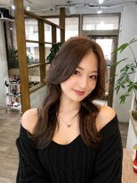 ナチュラル 南越谷店(Natural)&nbsp;大人韓国風くびれレイヤー/透明感艶カラー