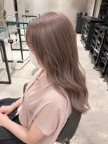 エノア 青山(ENORE)&nbsp;ミルクティーグレージュ×ケアブリーチ透明感ハイトーン