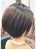 大人きれいな丸み前下がりショートスタイル【Linona/林　直徳】