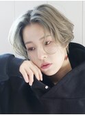 ハンサムショート_厚めバングローライトスリークボブ_37326