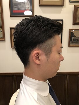 ヒロギンザ 田町店(HIRO GINZA) ツーブロ×7：3バック　ヒロ銀座/田町理容室/田町床屋/田町