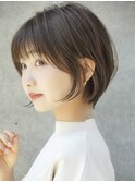 前髪あり大人ショートボブ20代30代40代【AIN.表参道】川原大地