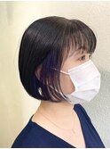 ボブ×インナーバイオレット