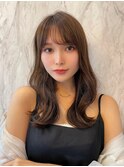 韓国風前髪×レイヤーカット【髪質改善/新宿/レイヤーカット】