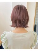 【吉祥寺美容室Lond】ピンクショコラアッシュヘルシーボブ