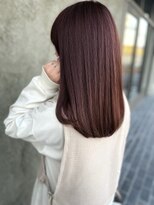【viewt hair】コーラルピンク　福山市