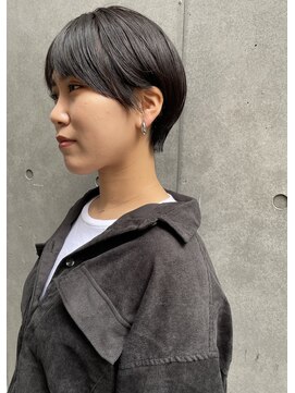 エッセンス(THE ESSENCE) handsome 切りっぱなしボブエアリーロング美髪ピンクブラウン