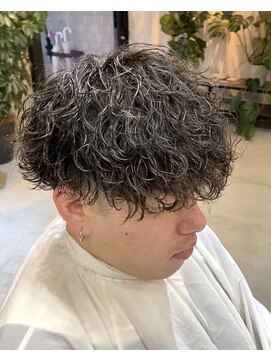 サップ 茨木店(Sup) 【Sup】波巻きスパイラルパーマ波巻きパーマメンズパーマ