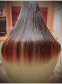 ロング×［スカーレット］インナーカラー