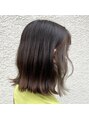アイリスヘアー(iris hair)&nbsp;アッシュ系イヤリングカラーブリーチは2回必要です