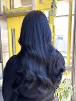 ガルボヘアー 名古屋栄店(garbo hair) #ブルーブラック#韓国風ヘア#韓国カラー#10代#20代#名古屋