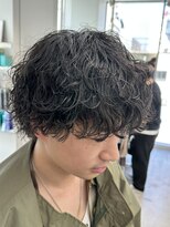 フィフス 天神大名(fifth) 波巻きスパイラルパーマツーブロック刈り上げ天神メンズマッシュ