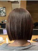 20代30代40代ミニボブショコラアッシュ透明感小顔ブリーチなし
