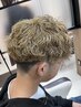 メンズカット＋眉カット＋デザイン特殊パーマ＋スタンダードTR  21300→16500