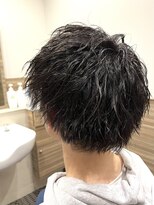 銀座マツナガ 神田店&nbsp;若者◎ツイスト強パーマツーブロック刈り上げかっこいい