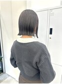 @morii_sandボブウルフ/黒髪/ネビージュ/小顔/ワンレン/大阪梅田