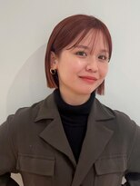 ローネス(LONESS)&nbsp;ぷつっとボブ　アプリコットオレンジ　コンパクトボブ