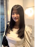 ダークグレー×レイヤーカット