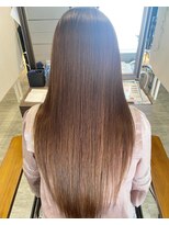 クレヨン ケース(Crayon case)&nbsp;艶感ストレート×グラデーションブラウン大人可愛いロング