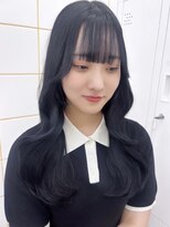 ガーランド(Girland)&nbsp;【girland】透け感blue black 韓国風/レイヤーカット