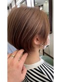 抜け感コンパクトショートボブ　耳掛けver