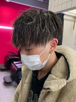 エルマーク 京都河原町(L-MARK)&nbsp;メッシュハイライトスパイラルパーマツイストパーマツーブロック