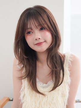 アンアミ シブヤ(Un ami shibuya) ハッシュカット/ロングウルフ/ロングレイヤー/ブラウンベージュ