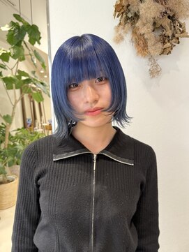 リル 茅ヶ崎(Liru:) くびれヘア/アプリコットオレンジ/ハイライトカラー/茅ヶ崎