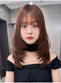 暗めカラー/髪質改善/マロンベージュ/くすみベージュ/横浜駅